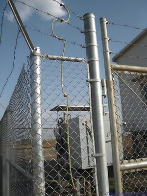 8 Guage Galvanized Chain Link Fence  Diamond Fence For Playground