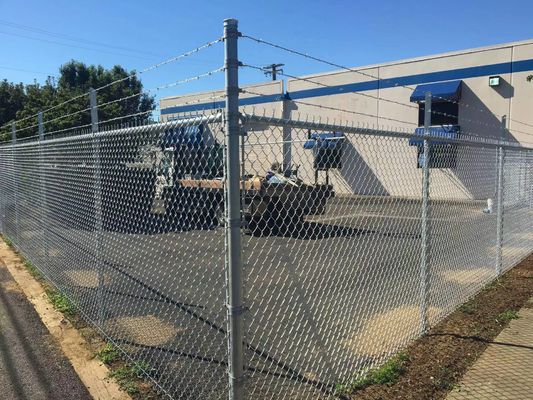 8' Fencing Trellis Gates Galvanized 60*60mm Powder Coated Chain Wire Fencing