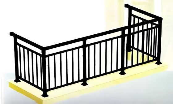 Durable Antioxidant-Resistant Yard Fence Tubular Steel Fence Black Fence