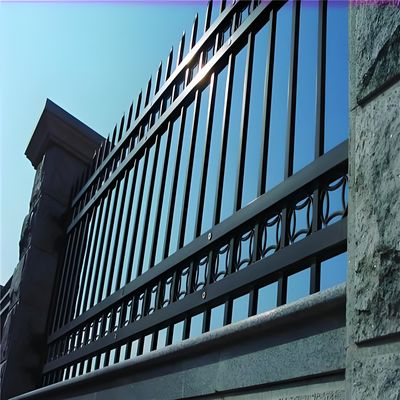 Durable Antioxidant-Resistant Yard Fence Tubular Steel Fence Black Fence