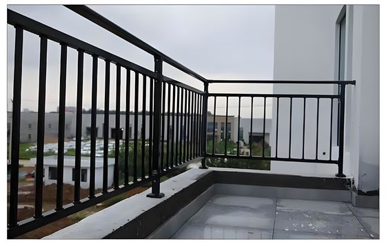 Modern Flat Top 2M Tubular Steel Fence Panel Powder Coated Swimming Pool Fence