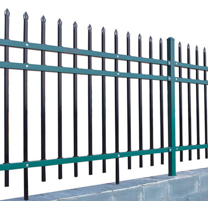 Zinc Steel Guardrail Fence 2M*1.5M anti-corrosion treatment fence Black simple style
