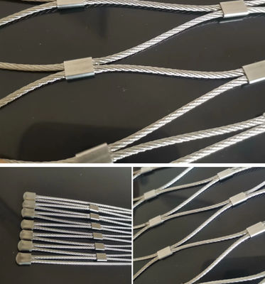 Durable Architectural Stainless Steel Cable Mesh Netting Buckle Weave Type