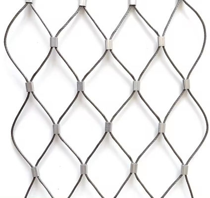 Durable Architectural Stainless Steel Cable Mesh Netting Buckle Weave Type