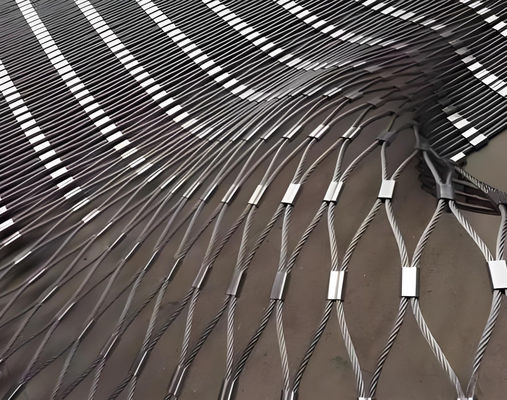 304 316 316L Stainless Steel Wire Rope Mesh Net For Aviary Zoo Mesh