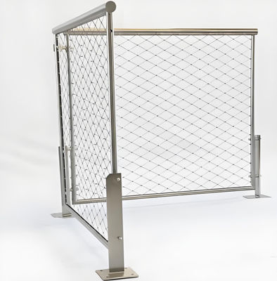 Durable Architectural Stainless Steel Cable Mesh Netting Buckle Weave Type