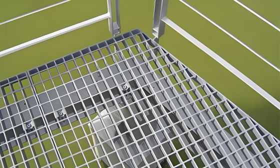 Galvanized Steel Grating 30x100mm Mesh 3mm Thickness Welded