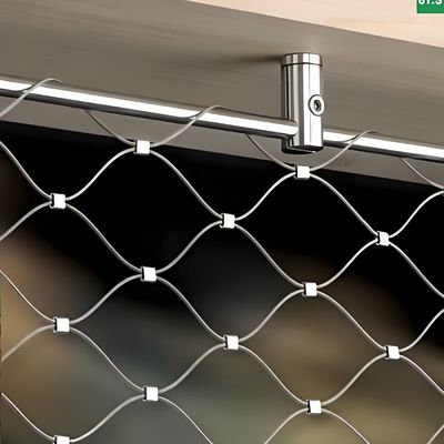 7x7 Structure Stainless Steel Wire Rope Mesh Net Wire Rope Mesh Railing