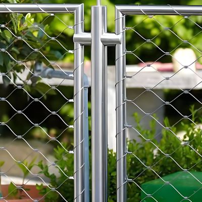 SS316 Inox Wire Cable Netting Flexible Stainless Steel Ferrule Rope Mesh