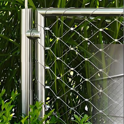 SS316 Inox Wire Cable Netting Flexible Stainless Steel Ferrule Rope Mesh