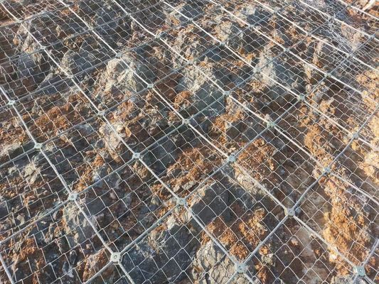 8mm Flexible Stainless Steel Rope Net , Slope Protection Netting For Slope Protection