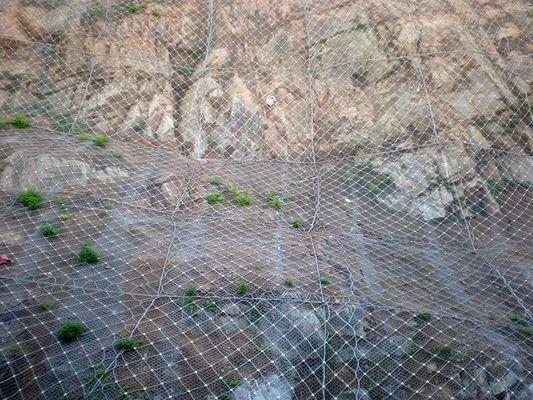 8mm Flexible Stainless Steel Rope Net , Slope Protection Netting For Slope Protection