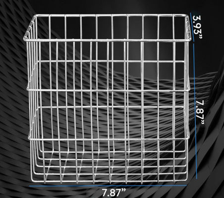 30cm Metal Mesh Storage Baskets Rectangular Mesh Basket For Kitchen Bathroom Hospital