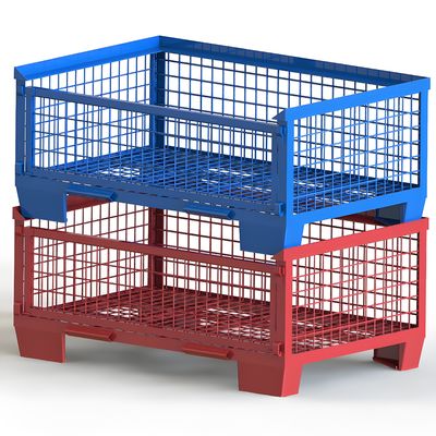 0.5x1M Heavy Duty Galvanized Mesh Wire Storage Baskets Metal Bin Container OEM ODM
