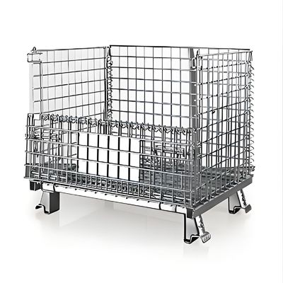 0.5x1M Heavy Duty Galvanized Mesh Wire Storage Baskets Metal Bin Container OEM ODM