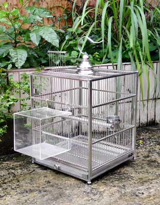 20x20cm Galvanized Metal Steel Animal Trap Cage Windproof Bird Trap Cage