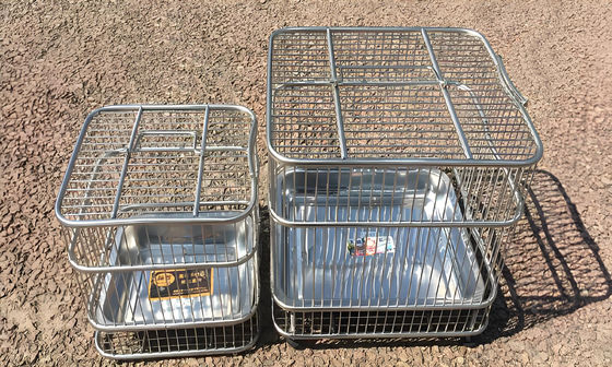 20x20cm Galvanized Metal Steel Animal Trap Cage Windproof Bird Trap Cage