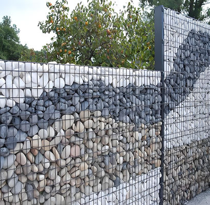 Galvanized Welded Rock Gabion Baskets 2x2m Garden Fence Gabion For Retaining Wall