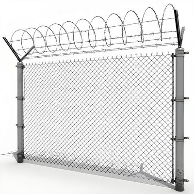 Galvanized Powder Coated Wire Mesh Fencing 8FT Expanded Mesh Fence for Prosion