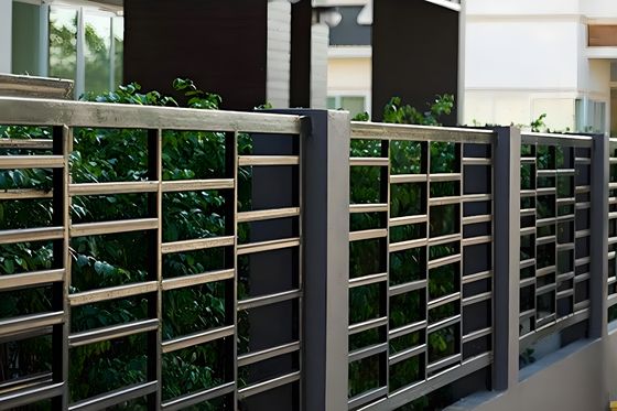 Household Aluminum Perforated Metal Sheet Fence 6ft Punching Plate Guardrail