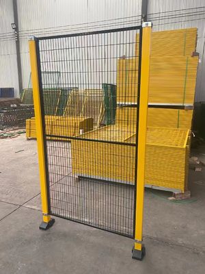 Industrial Steel Metal Wire Mesh Fencing Welded Robot Safety Fencing 1.8M