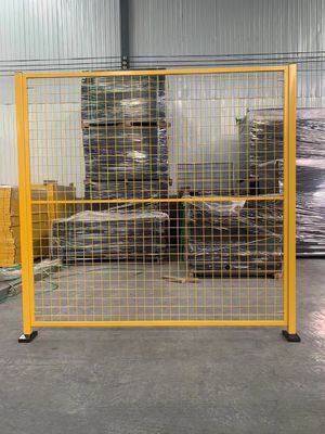 Industrial Steel Metal Wire Mesh Fencing Welded Robot Safety Fencing 1.8M