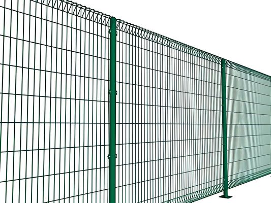Green PVC Coated Welded Wire Mesh Fencing 4mm Garden BRC Fencing Mesh Panel