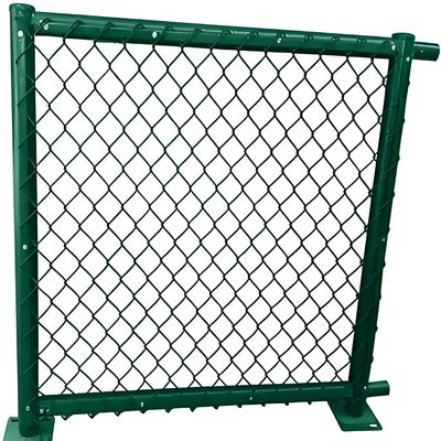 2M Waterproof Iron Metal Wire Mesh Fence Woven Chain Link Fence