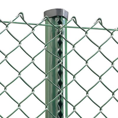 PVC coated Metal Wire Mesh Fencing Football Stadium Baseball Field Chain Link Fence
