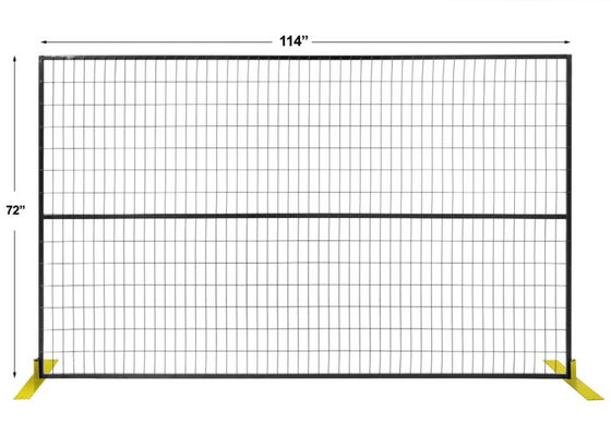 72'' high Temporary Fence Anti Corrosion For construction Site Canada Fence