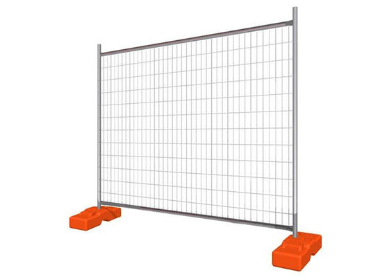 Heavy Duty 2.1m Metal Temporary Fence Panel Rust-Resistant Construction Site Barrier with Interlocking System