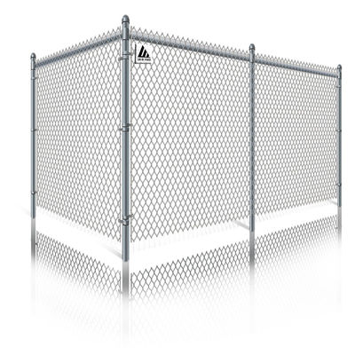 2.5M Woven Animal Enclosure Metal Wire Mesh Fencing White Chain Link Fence