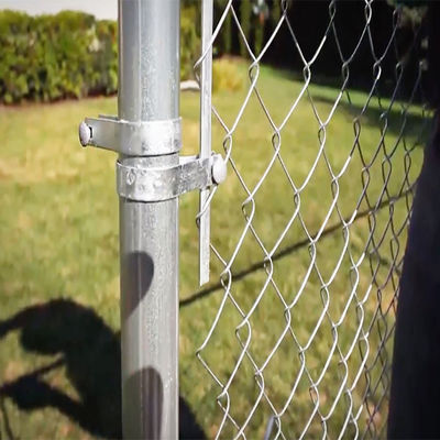 2.5M Woven Animal Enclosure Metal Wire Mesh Fencing White Chain Link Fence