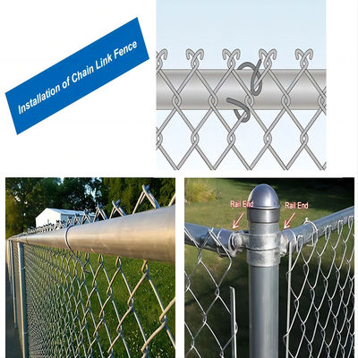 5.0MM Metal Wire Mesh Fencing Durable Chain Link Farm Fence