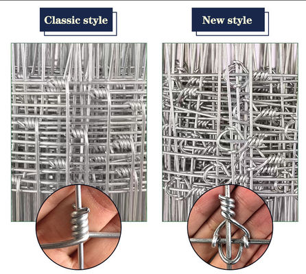 2.0MM Line Wire Cattle Fence Hinged Joint Galvanized Cattle Fence Netting