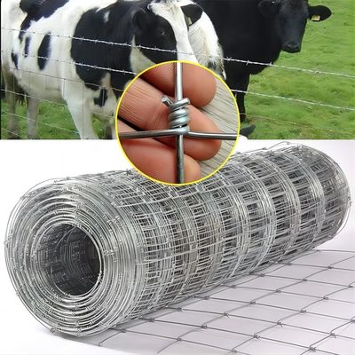 Galvanized Hinged Joint Cattle Fence Netting 2.0MM High Tensile Wire Cattle Fence