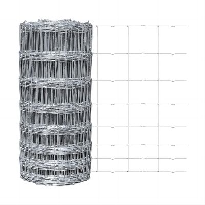 Heavy Duty Farm Fence 4ftx164ft Cattle Fence Roll Hot Dipped Galvanized Livestock Fence
