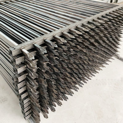 Zinc Steel Guardrail Fence 2M*1.5M anti-corrosion treatment fence Black simple style