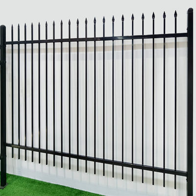 Anti Corrosion Coating Sleek Aesthetic Tubular Steel Fence Panels With 1.8M Height