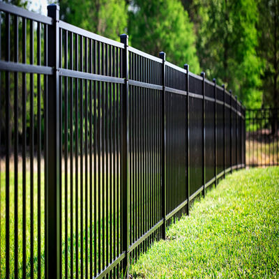 6 Foot 3x3 Modern Tubular Steel Fence For Garden