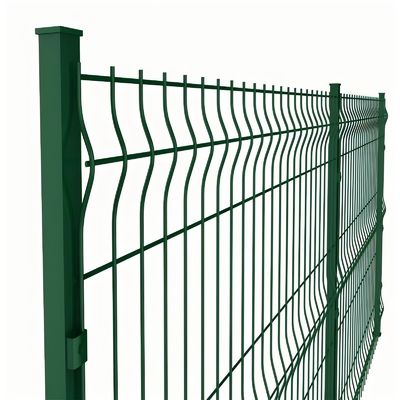 Powder Coated Welded Mesh Fence Curved 3D V Mesh Fence Bend For Garden