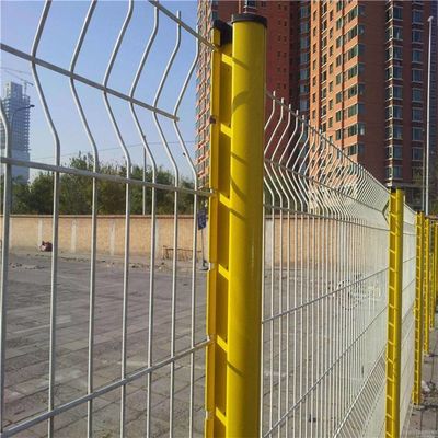 Powder Coated Welded Mesh Fence Curved 3D V Mesh Fence Bend For Garden