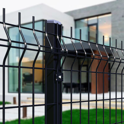 1.8M Garden Fence 3D Curved Wire Mesh  Swallow Post For Greenhouse Plant