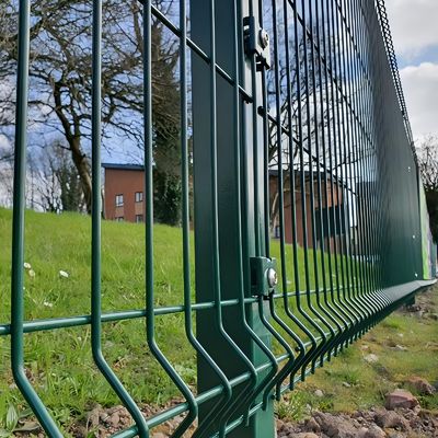 50*200MM 3D Curved Welded Mesh Fence  PVC Coated Garden Fence