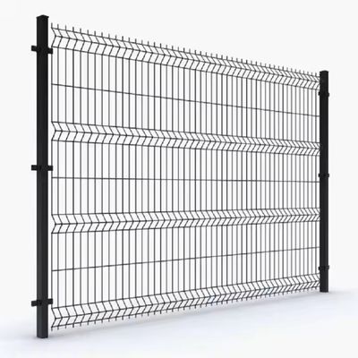 Triangular Garden Curved 3D Fence Welded Wire PVC Coated Garden Fence
