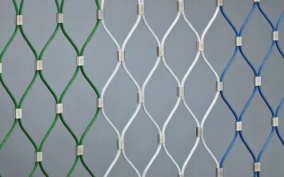 Flexible Diamond 304 Ferruled Stainless Steel Wire Rope Mesh Net