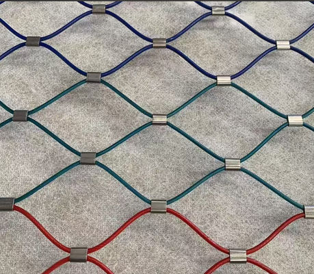 Flexible Diamond 304 Ferruled Stainless Steel Wire Rope Mesh Net