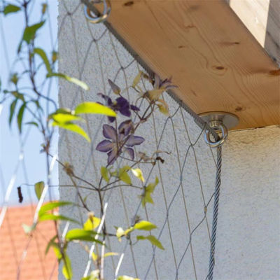 Diameter 2.0mm Protect Screen Stainless Steel Knotted Rope Wire Mesh For Protection