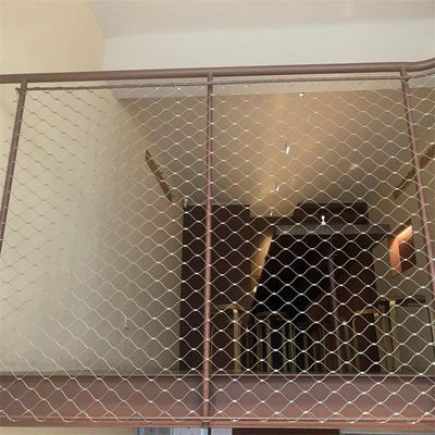 AISI316 Stainless Steel Wire Rope Mesh Transparent Railing Infill Guardrail