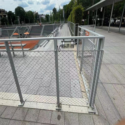 304 316 Ferrules Flexible Stainless Steel Wire Rope Mesh Fence Netting For Decorative Balustrade Plant Climbing